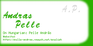 andras pelle business card