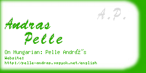 andras pelle business card